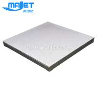 aluminum panels of raised floor